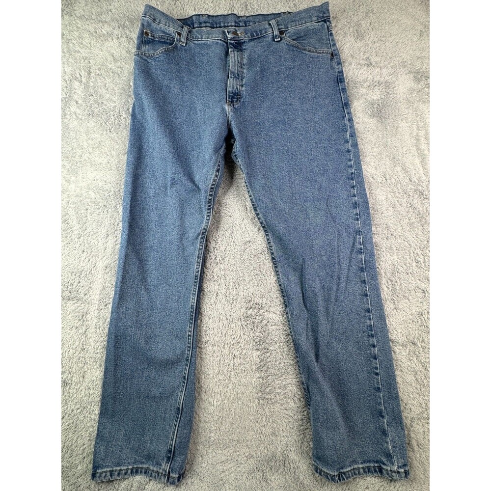 Wrangler Men's 40x32 (39x30) Blue Denim Regular Fit Straight Leg Western Jeans